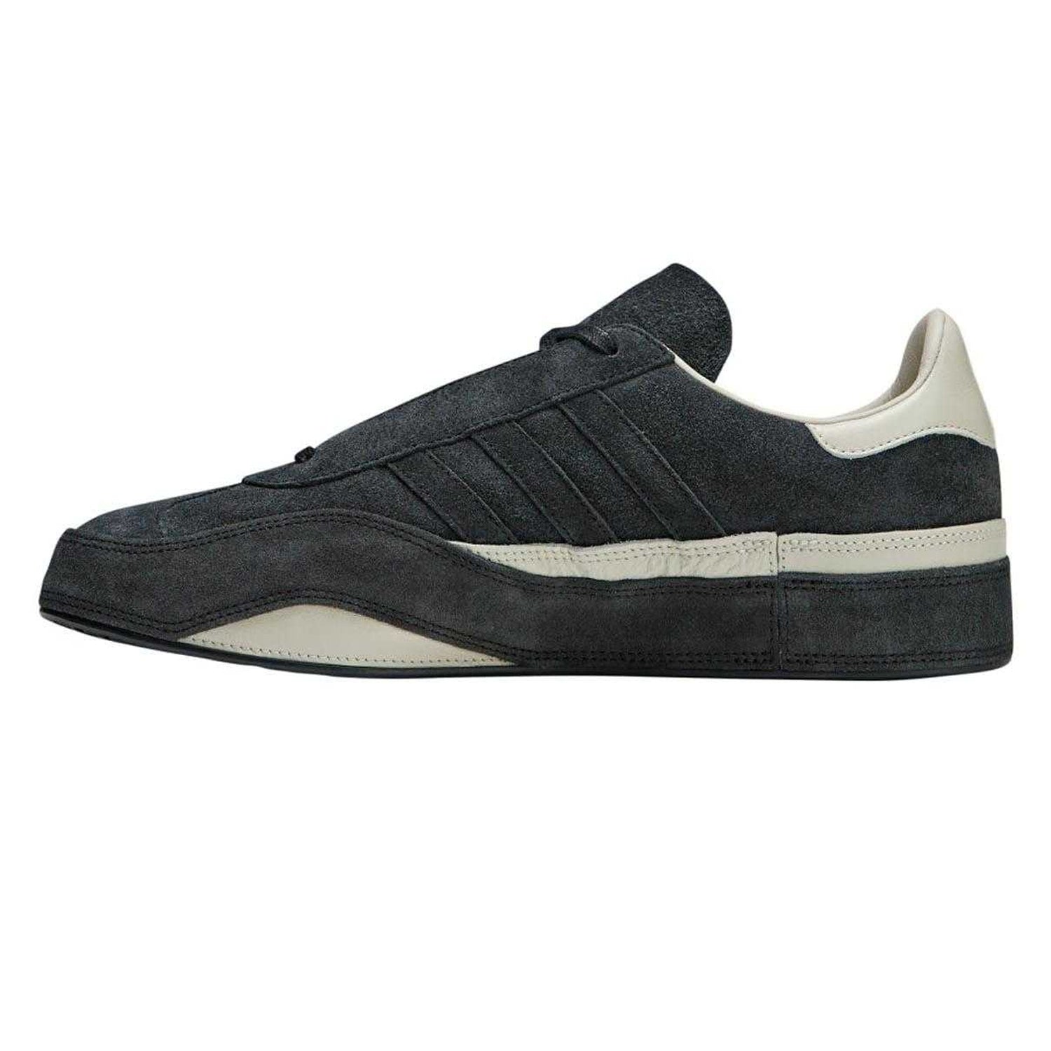 Black - Back - Y-3 Womens-Ladies Gazelle Suede Trainers