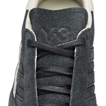 Black - Pack Shot - Y-3 Womens-Ladies Gazelle Suede Trainers