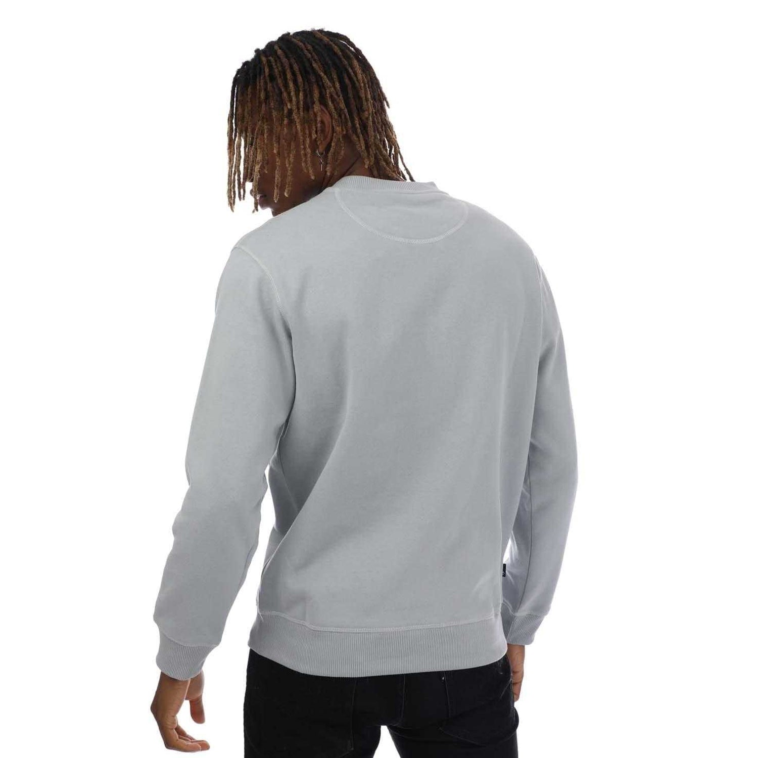Light Grey - Back - Timberland Mens Est 1973 Crew Neck Sweatshirt