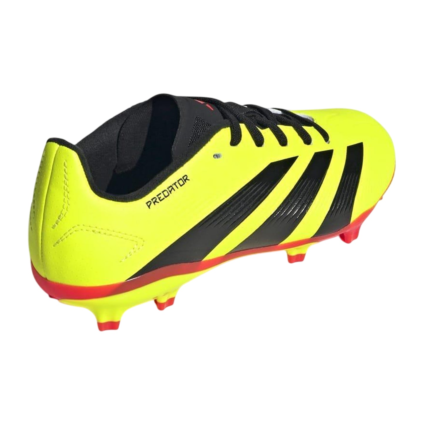 Yellow-Black - Back - Adidas Childrens-Kids Predator League Firm Ground Football Boots