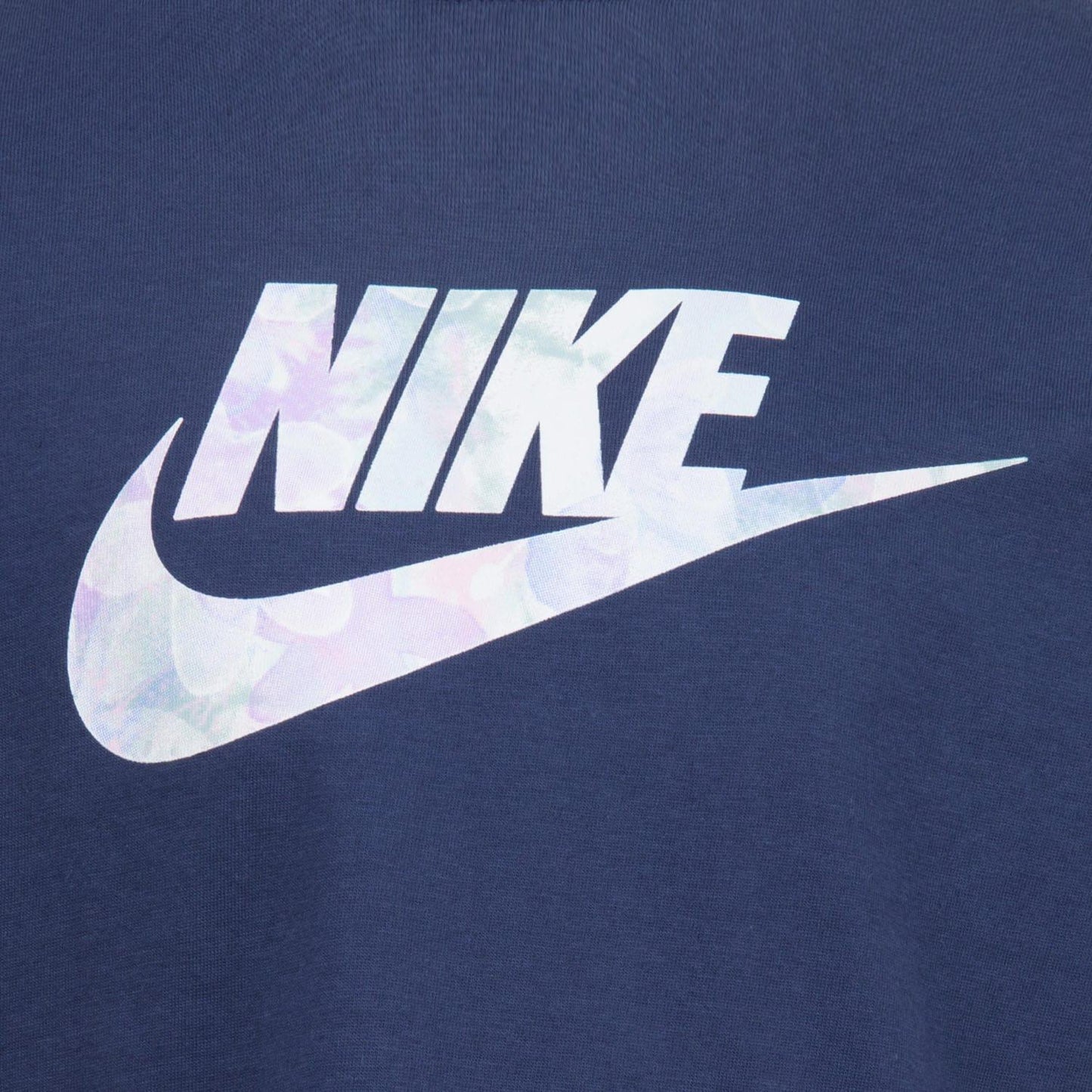 Navy - Side - Nike Girls Sci-Dye Boxy T-Shirt
