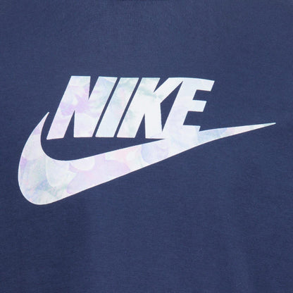 Navy - Side - Nike Girls Sci-Dye Boxy T-Shirt