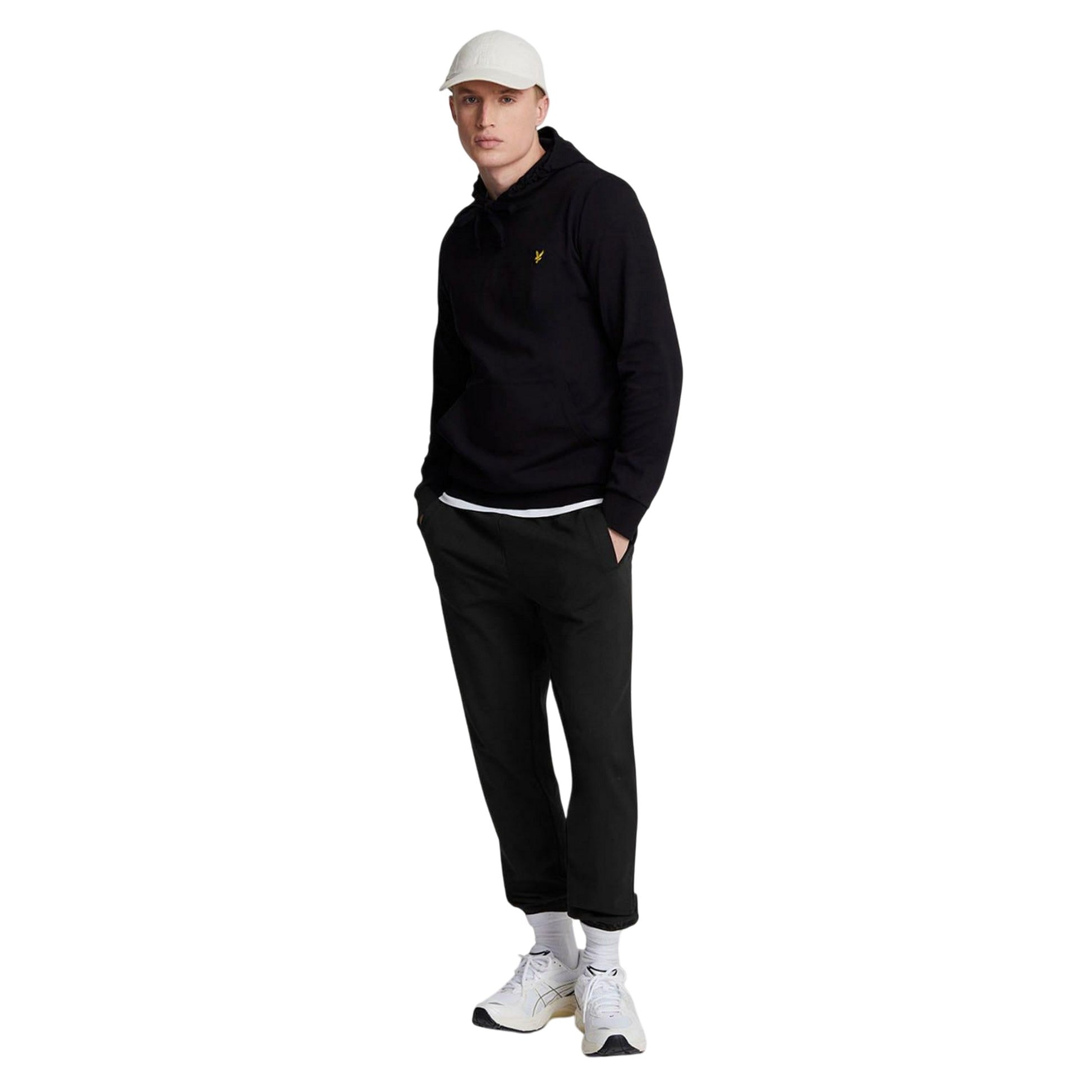 Black - Lifestyle - Lyle & Scott Mens Interlock Cuffed Sweatpants