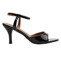 Black - Back - No Doubt Womens-Ladies Ankle Strap Stiletto Heel High Heels