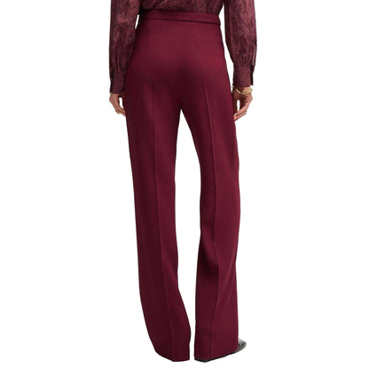 Red - Back - Boss Womens-Ladies Tozera Regular Trousers