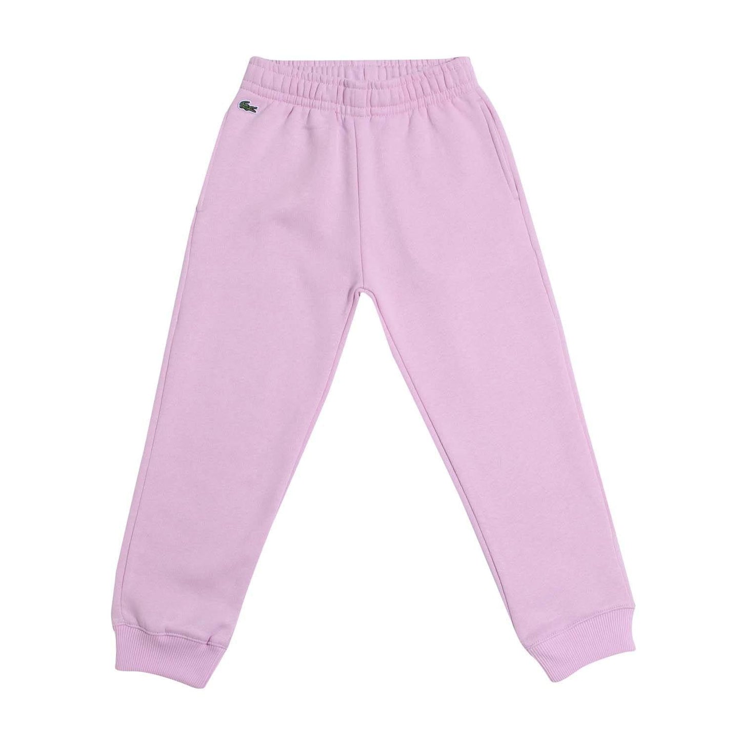 Pink - Front - Lacoste Childrens-Kids Fleece Sport Jogging Bottoms