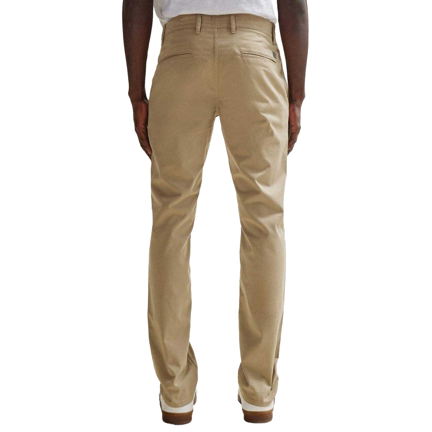 Brown - Back - Boss Mens Schino Slim Trousers