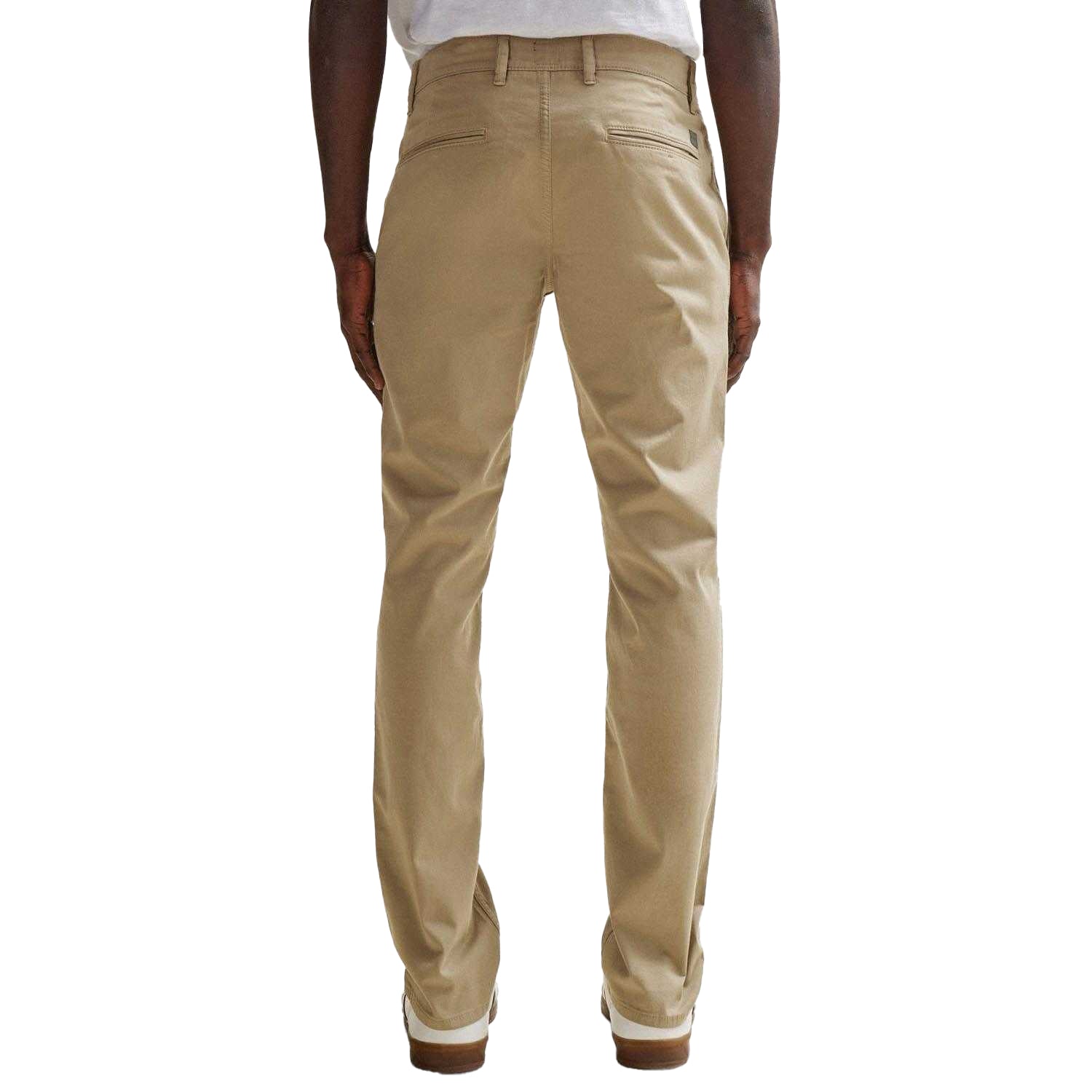 Brown - Back - Boss Mens Schino Slim Trousers