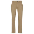 Brown - Front - Boss Mens Schino Slim Trousers
