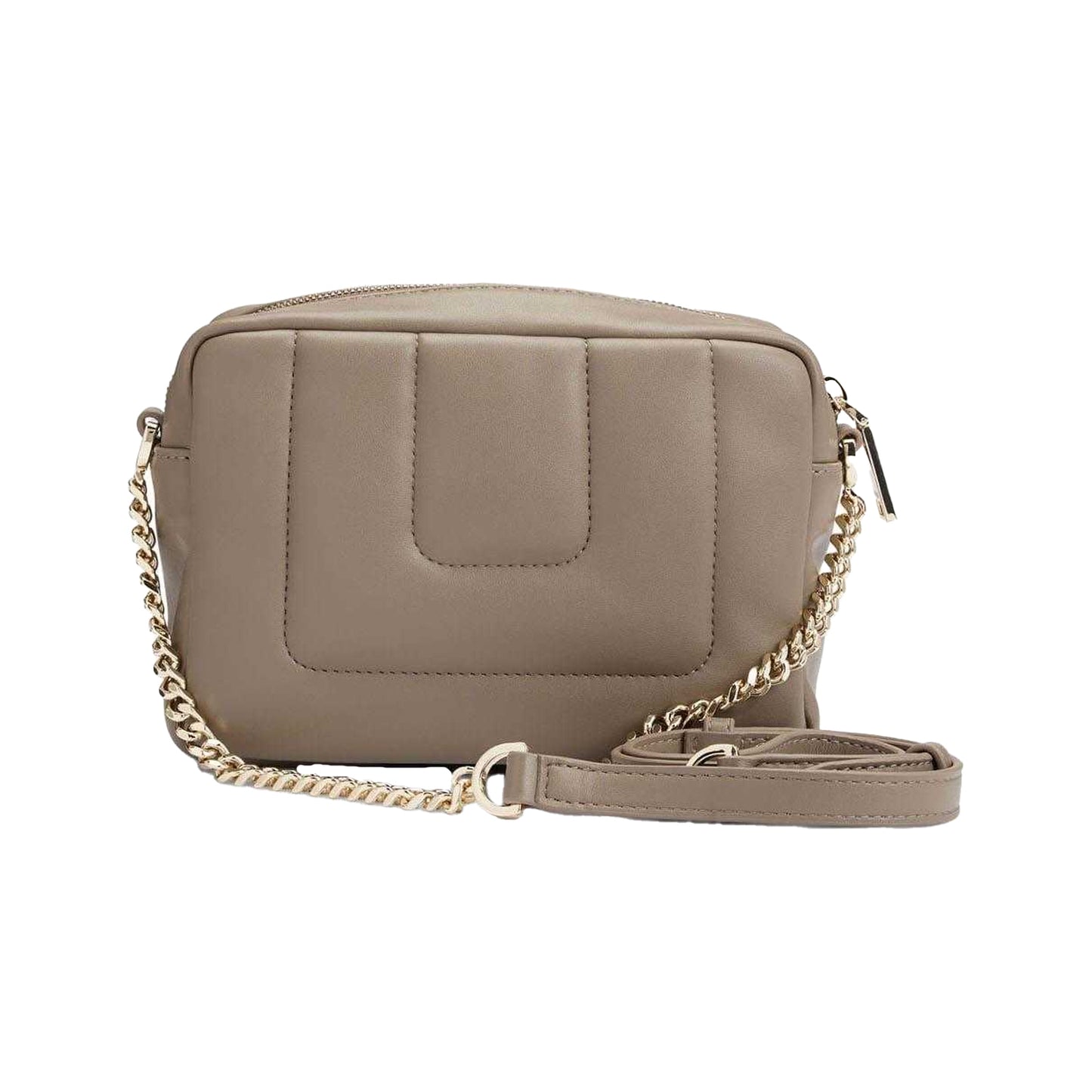 Brown - Back - Boss Double B Monogram Quilted Crossbody Bag