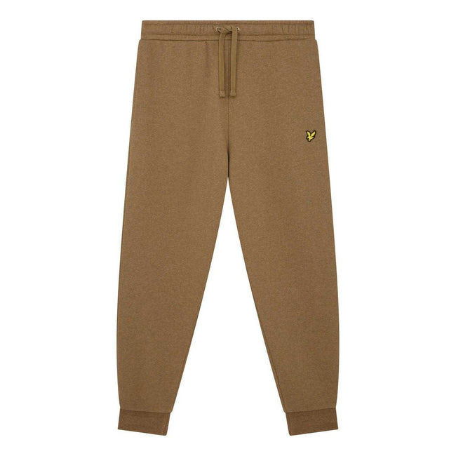 Olive - Back - Lyle & Scott Mens Racked Jogging Bottoms