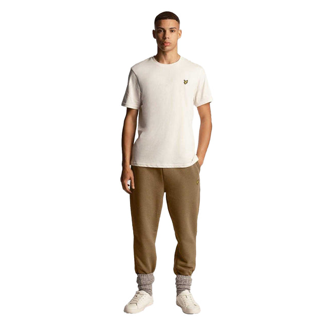 Olive - Pack Shot - Lyle & Scott Mens Racked Jogging Bottoms