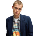 White - Side - Hugo Mens Dicobri Graphic Print T-Shirt