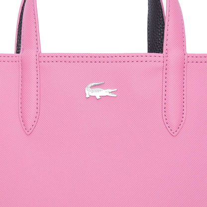 Pink-Black - Lifestyle - Lacoste Anna Vertical Reversible Tote Bag