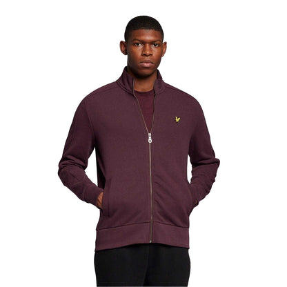 Burgundy - Front - Lyle & Scott Mens Track Top