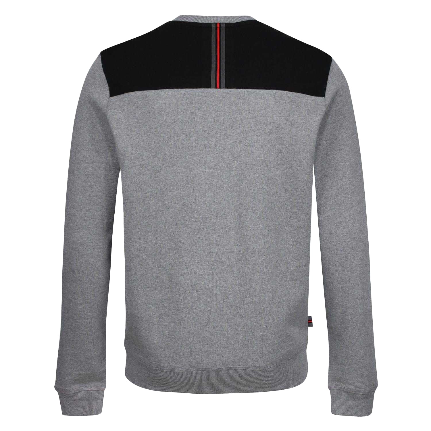 Grey - Back - Luke 1977 Mens Mixed Print Crew Neck Sweatshirt