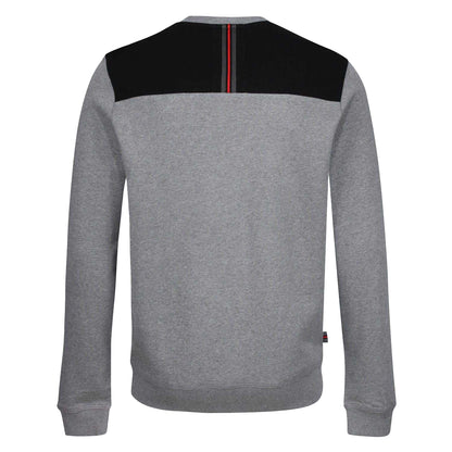 Grey - Back - Luke 1977 Mens Mixed Print Crew Neck Sweatshirt