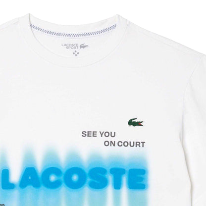 White - Side - Lacoste Mens Tennis X Daniil Medvedev T-Shirt