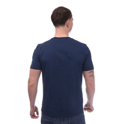 Blue - Lifestyle - Fred Perry Mens Fine Stripe Short-Sleeved T-Shirt