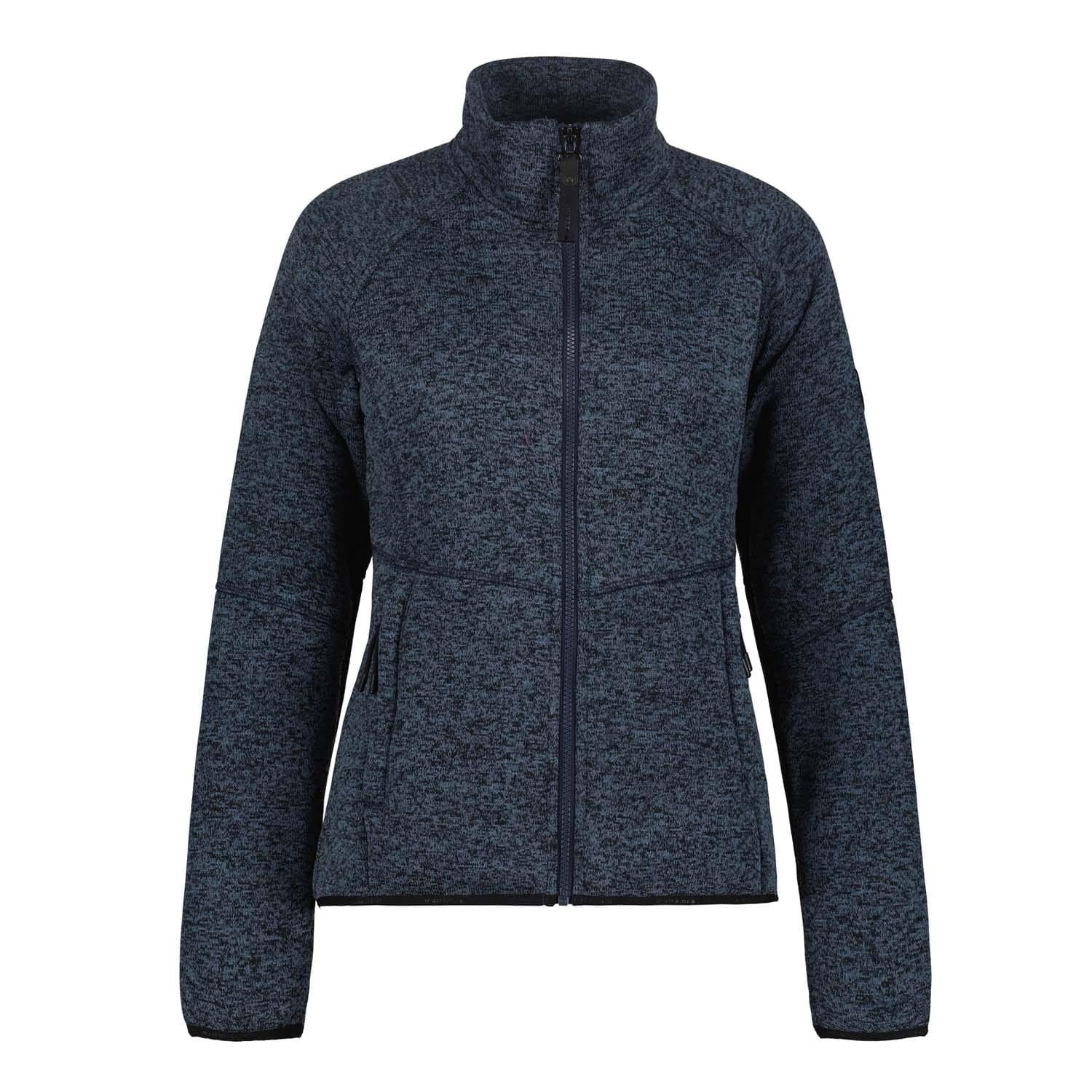 Blue - Front - Icepeak Womens-Ladies Addison Full Zip Fleece Jacket