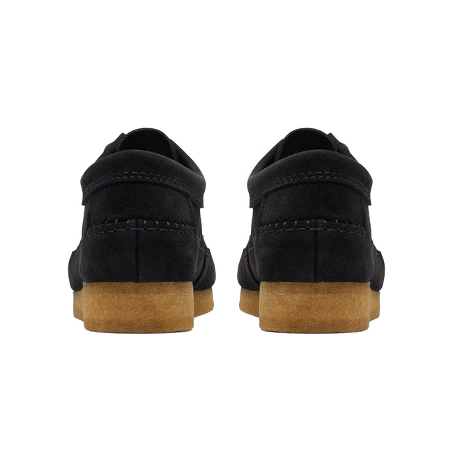 Brown - Back - Clarks Mens Weaver Suede Shoes