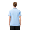 Light Blue - Back - Lacoste Mens Paris Pique Stretch Regular Polo Shirt