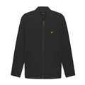 Navy - Front - Lyle & Scott Mens Jersey Loop Back Bomber Jacket