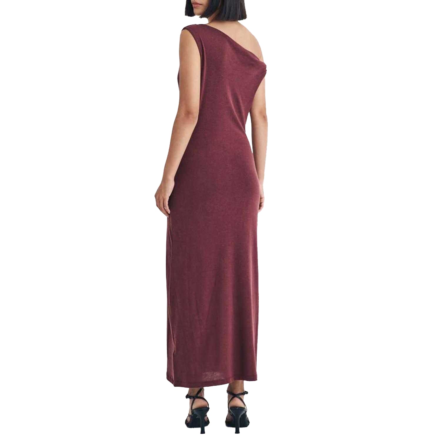 Purple - Back - Nobody´s Child Womens-Ladies Andrea Off Shoulder Midi Dress