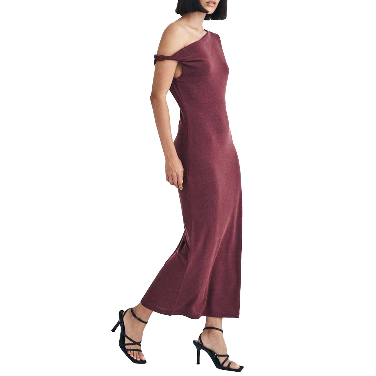 Purple - Lifestyle - Nobody´s Child Womens-Ladies Andrea Off Shoulder Midi Dress