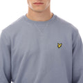 Blue - Side - Lyle & Scott Mens Tartan Heritage Graphic Sweatshirt