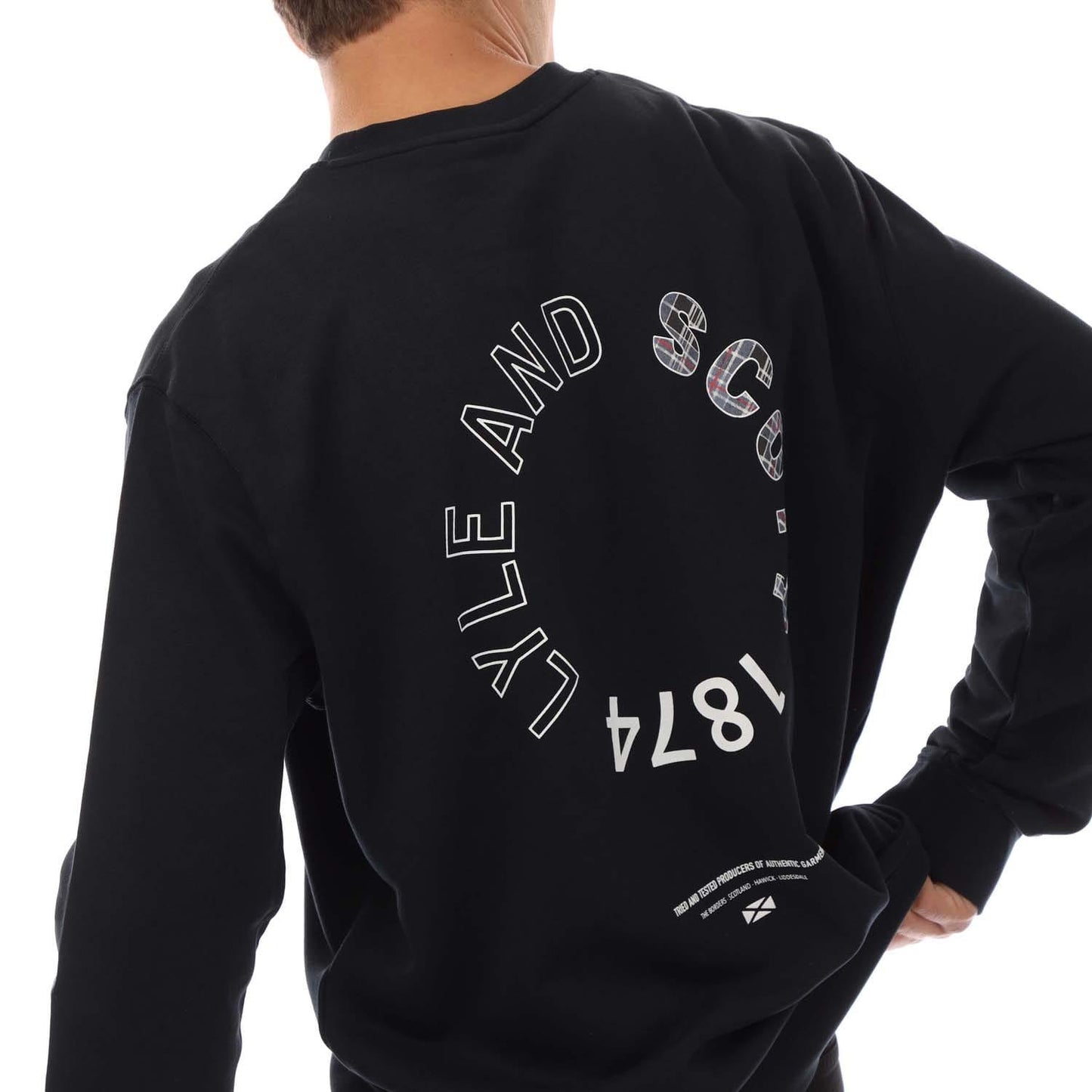 Navy - Lifestyle - Lyle & Scott Mens Tartan Heritage Graphic Sweatshirt