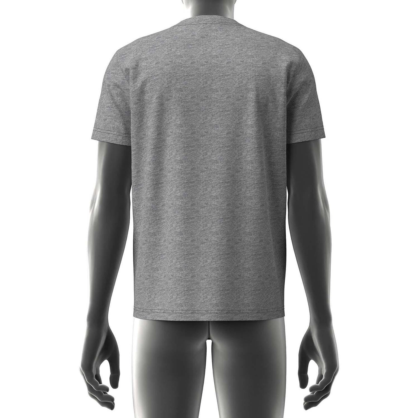 Grey - Back - Diesel Mens T-Diegor-D T-Shirt
