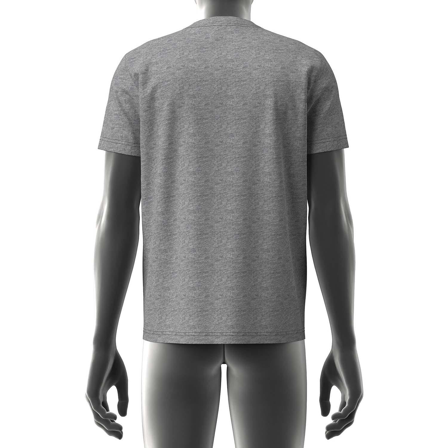 Grey - Back - Diesel Mens T-Diegor-D T-Shirt