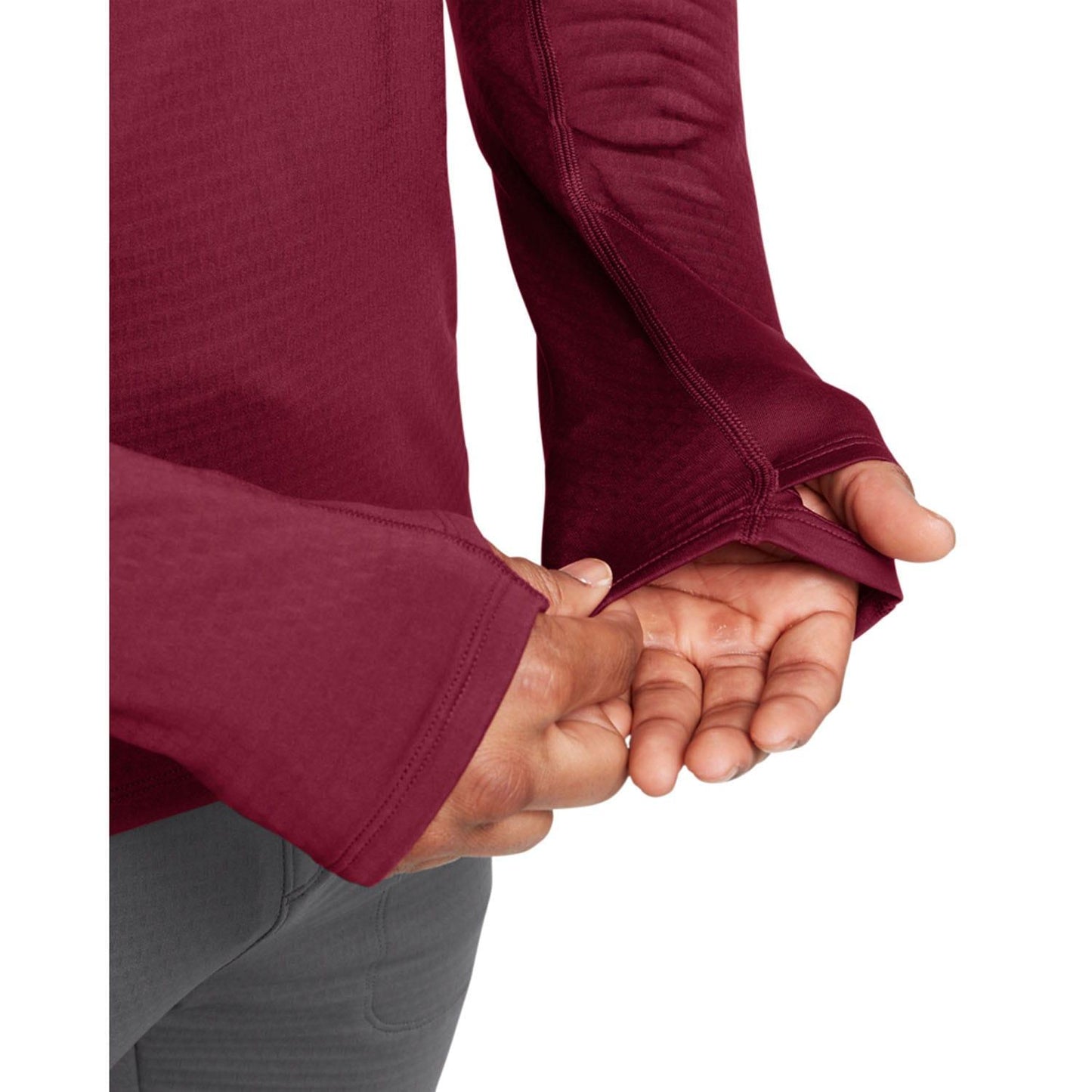 Red - Side - Under Armour Mens Vanish Cold Weather Quarter Zip Training Top