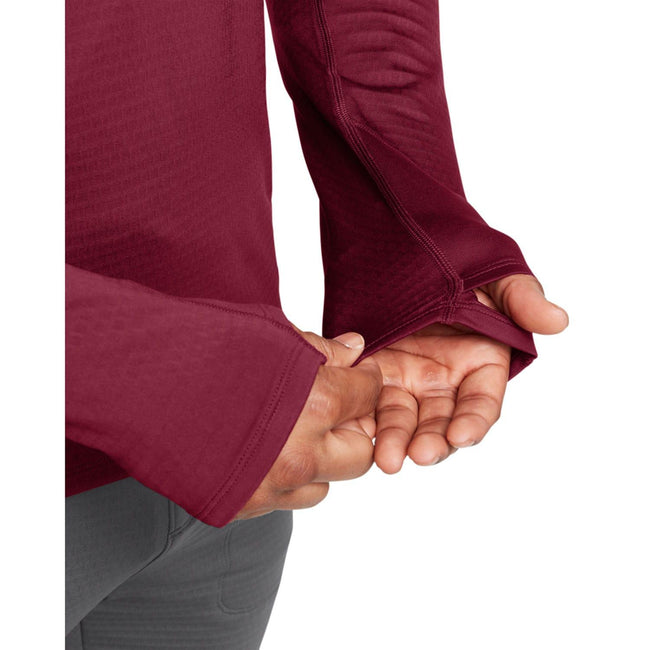 Red - Side - Under Armour Mens Vanish Cold Weather Quarter Zip Training Top