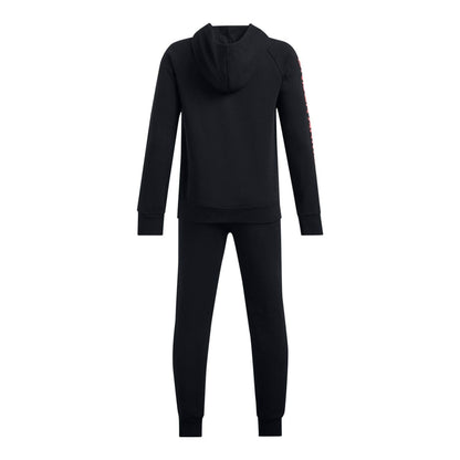 Black - Back - Under Armour Boys Rival Fleece Tracksuit
