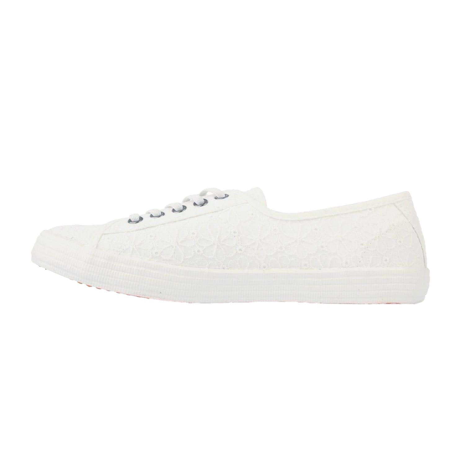 White - Side - Rocket Dog Womens-Ladies Chow Chow Elsie Eyelets Pumps