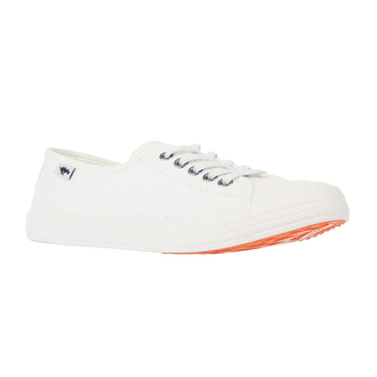White - Front - Rocket Dog Womens-Ladies Chow Chow Elsie Eyelets Pumps
