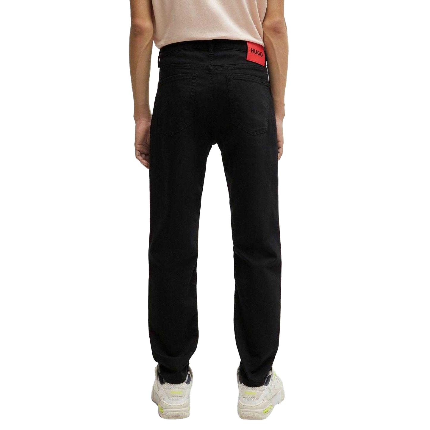 Black - Back - Hugo Mens 634 Tapered Jeans