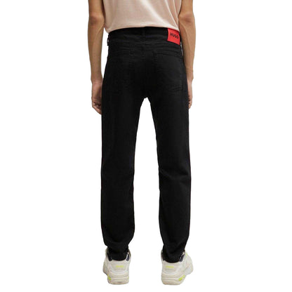 Black - Back - Hugo Mens 634 Tapered Jeans
