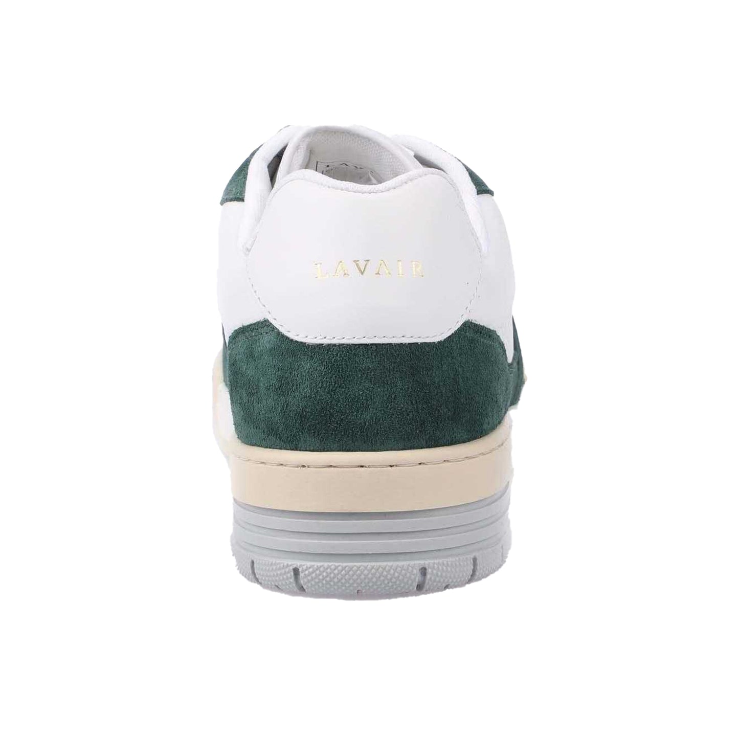 White-Green - Back - Lavair Mens Vadum Leather Trainers
