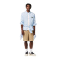 Light Blue - Pack Shot - Lacoste Unisex Adult Striped Relaxed Fit Shirt