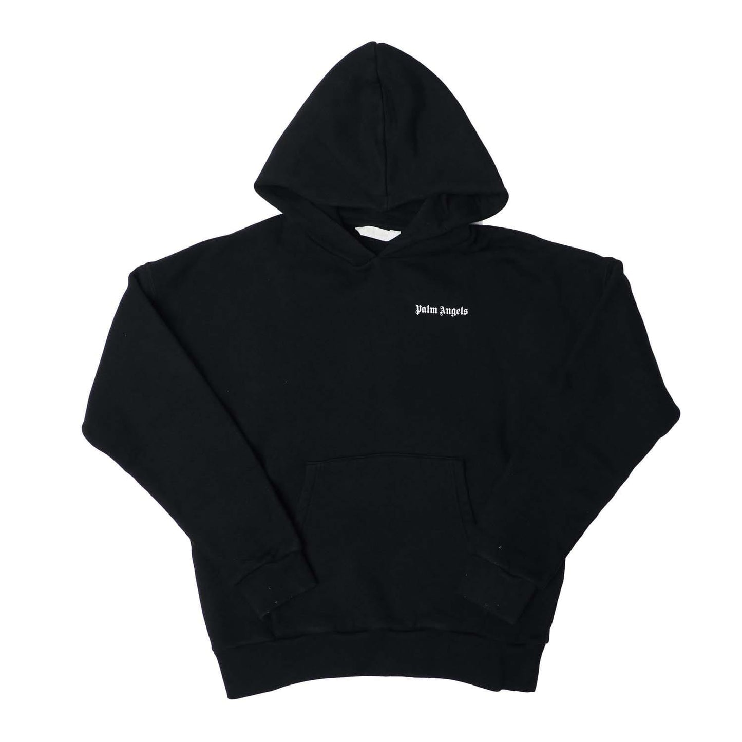 Black-White - Front - Palm Angels Childrens-Kids Classic Logo Hoodie