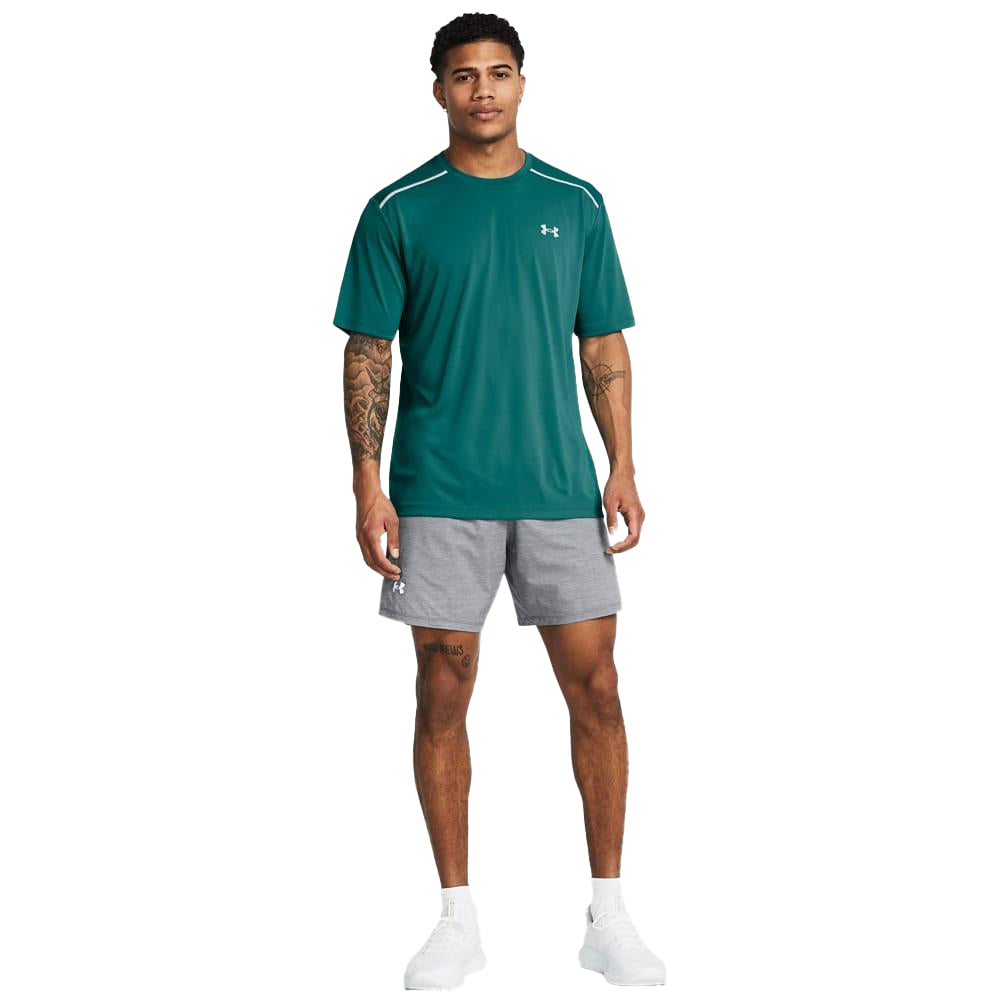 Dark Green - Pack Shot - Under Armour Mens Tech Reflective T-Shirt