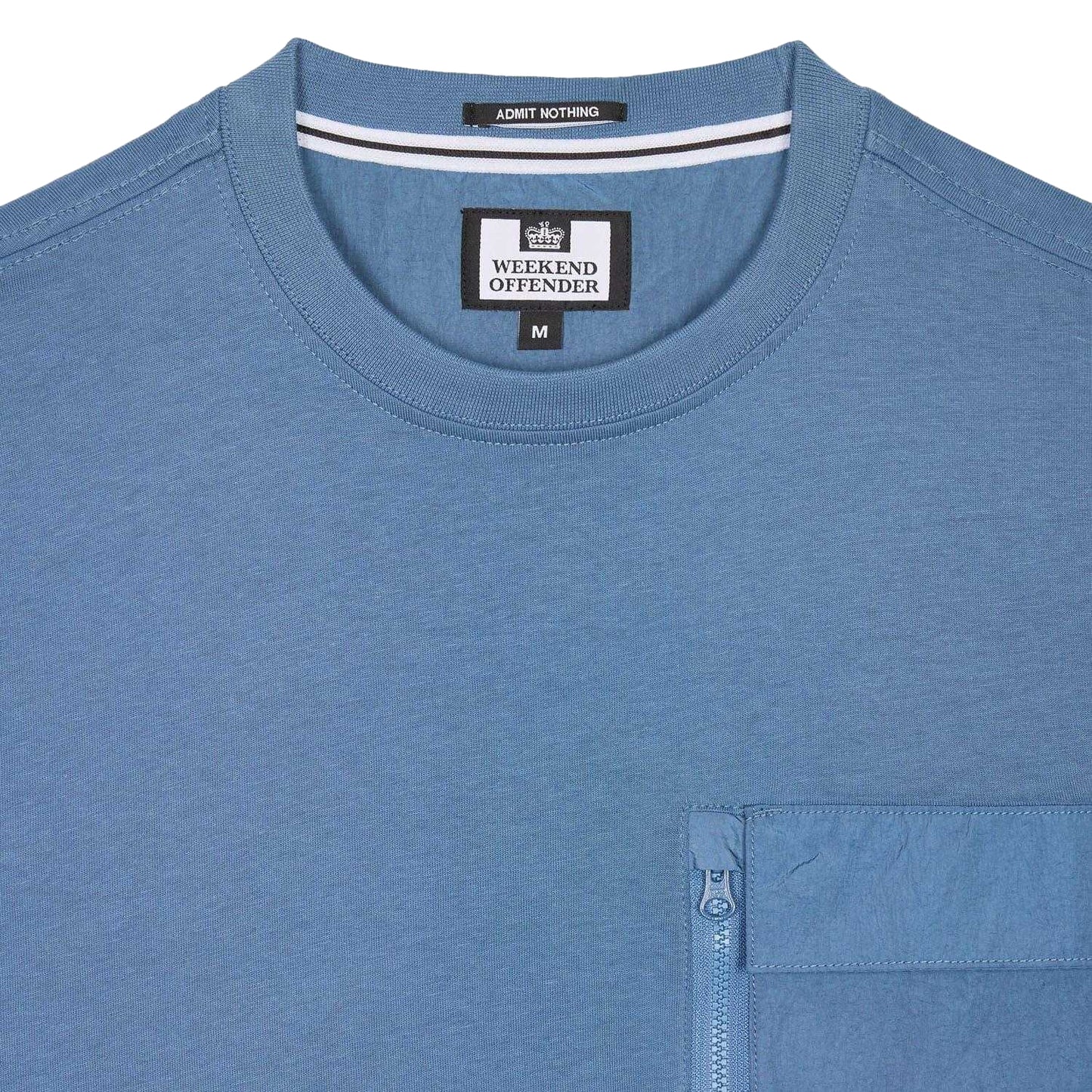 Blue - Pack Shot - Weekend Offender Mens Takaji Parachute Pocket T-Shirt