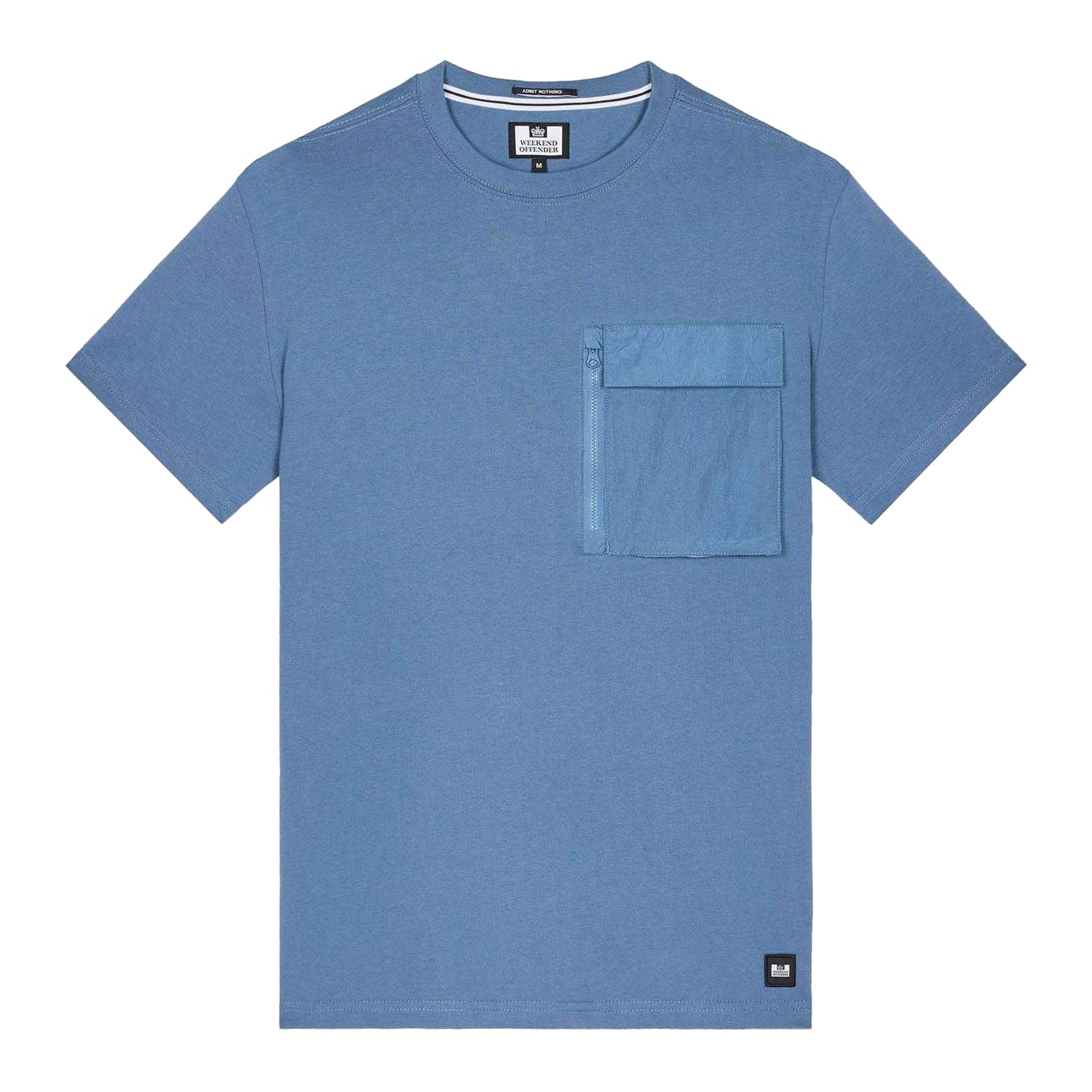 Blue - Front - Weekend Offender Mens Takaji Parachute Pocket T-Shirt