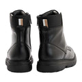 Black - Back - Hugo Boss Mens Jacob Leather Ankle Boots