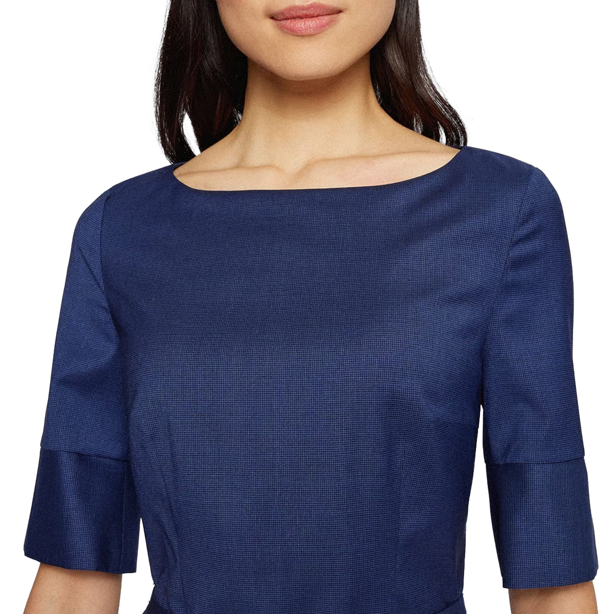 Blue - Lifestyle - Boss Womens-Ladies Dirusila Dress