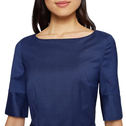 Blue - Lifestyle - Boss Womens-Ladies Dirusila Dress