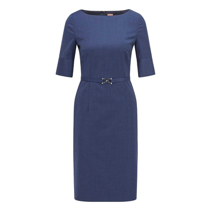 Blue - Front - Boss Womens-Ladies Dirusila Dress